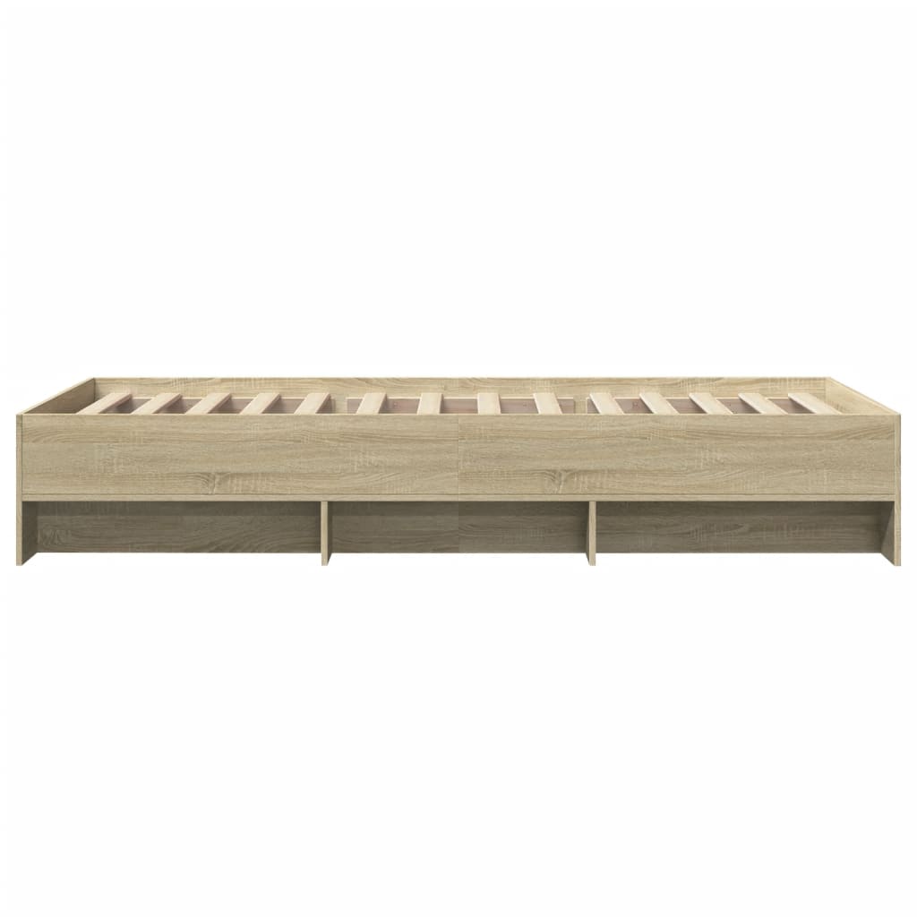 Modern Wooden Single Size 90cm Bed Frame Base With Under Storage Space