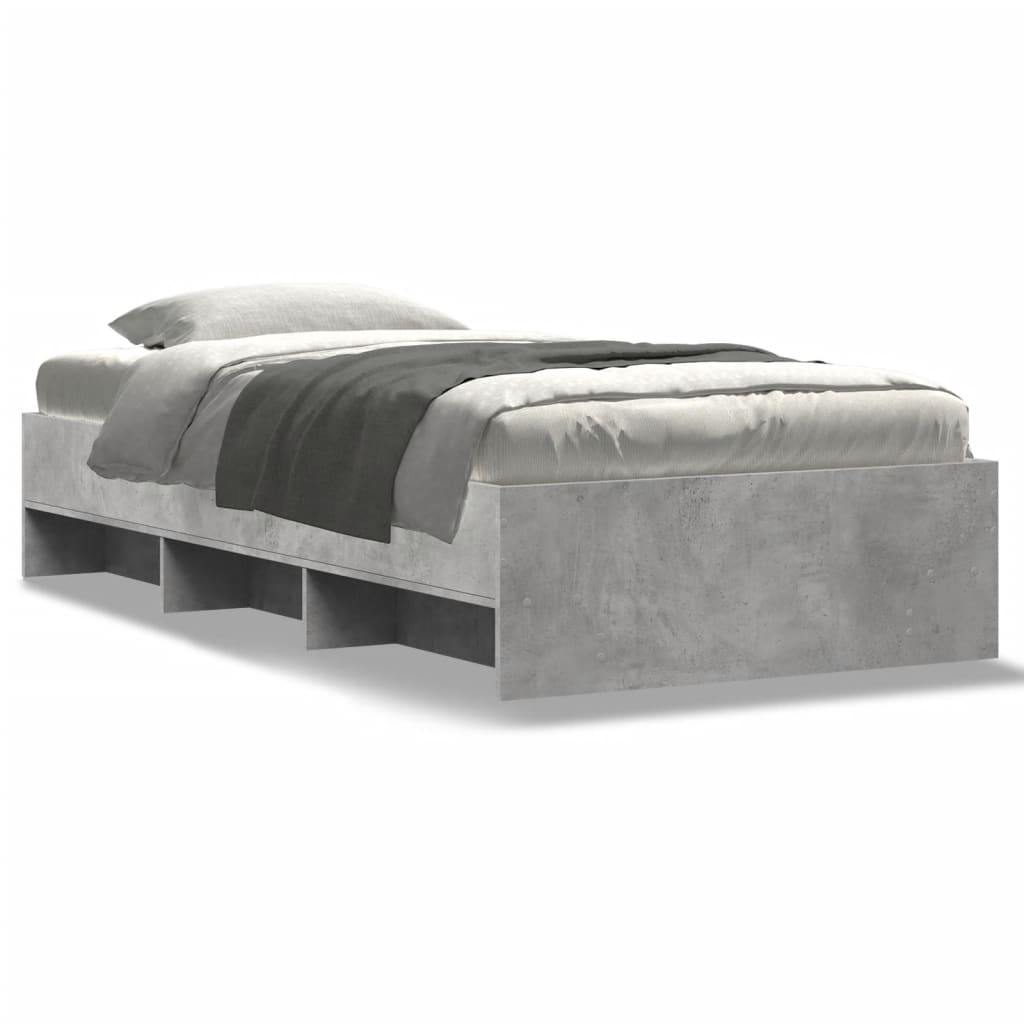 Modern Wooden Single Size 90cm Bed Frame Base With Under Storage Space