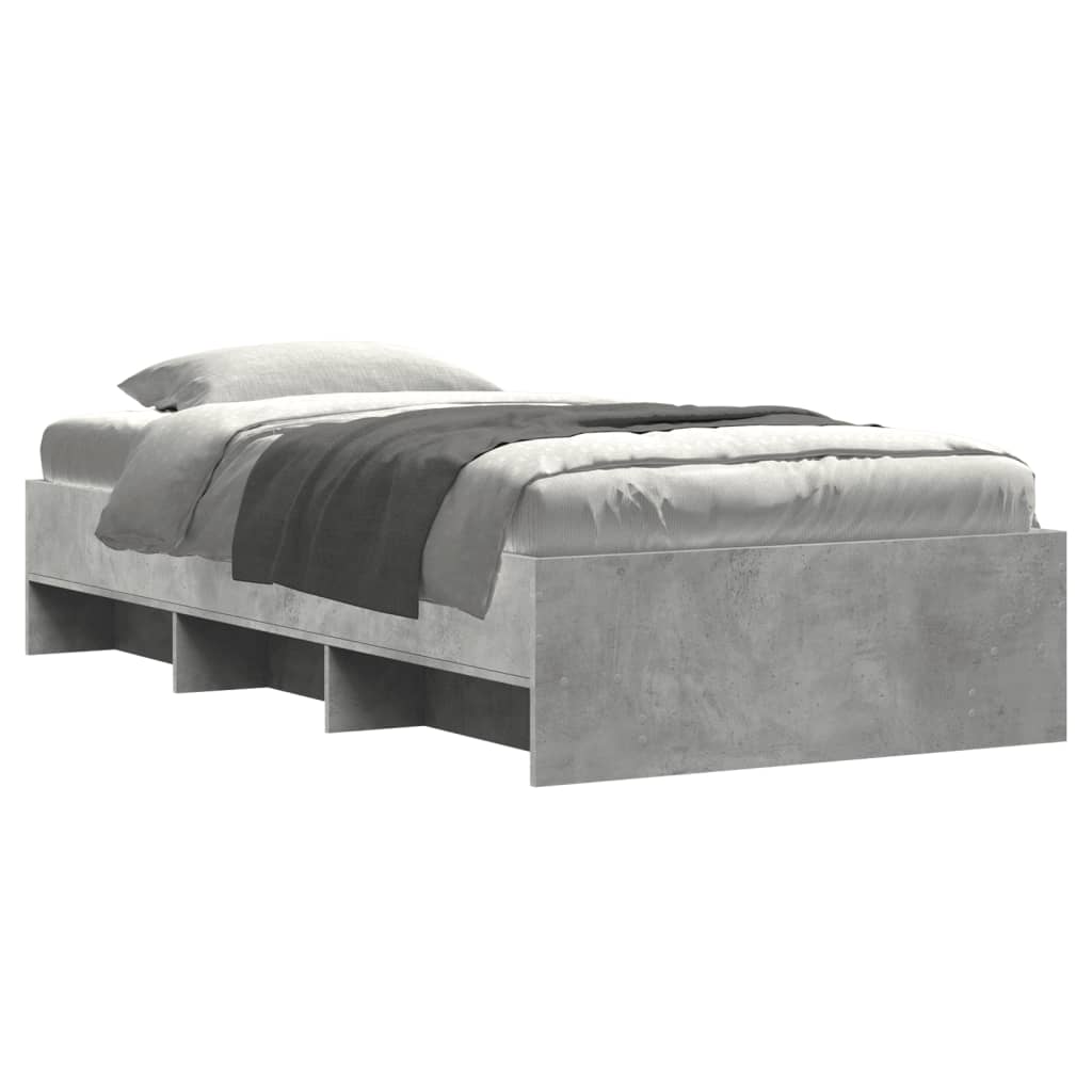 Modern Wooden Single Size 90cm Bed Frame Base With Under Storage Space
