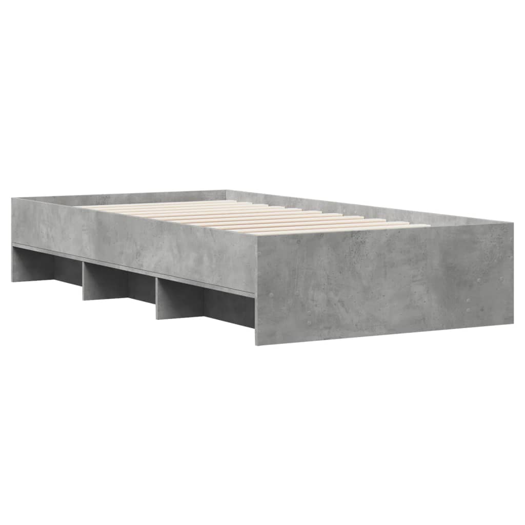 Modern Wooden Single Size 90cm Bed Frame Base With Under Storage Space