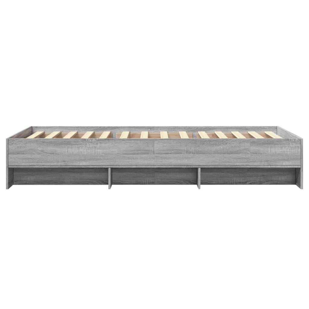 Modern Wooden Single Size 90cm Bed Frame Base With Under Storage Space
