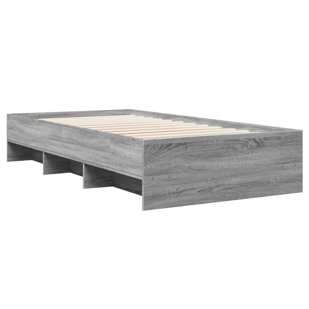 Modern Wooden Single Size 90cm Bed Frame Base With Under Storage Space