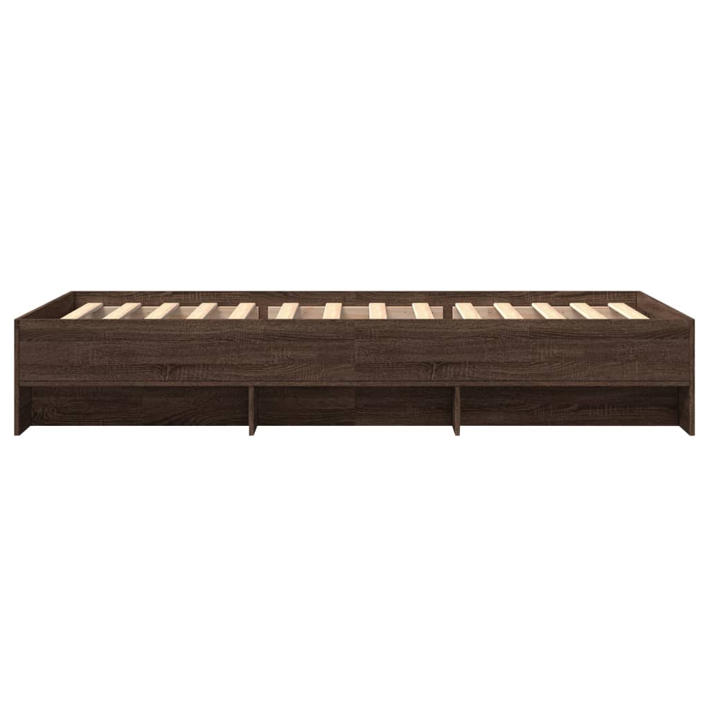 Modern Wooden Single Size 90cm Bed Frame Base With Under Storage Space
