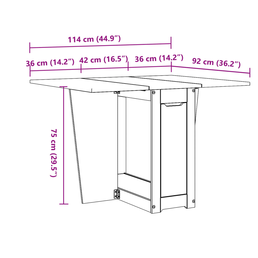 Modern Wooden Foldable Butterfly Dining Table Wood Tables Foldable