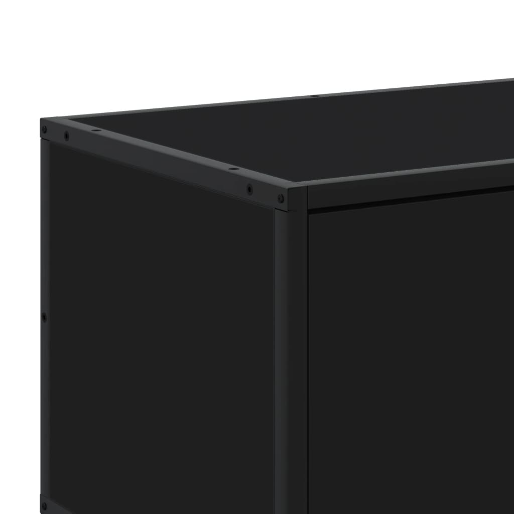 Industrial Wooden 70 Inch TV Tele Stand Unit Cabinet With 4 Doors & Open Storage