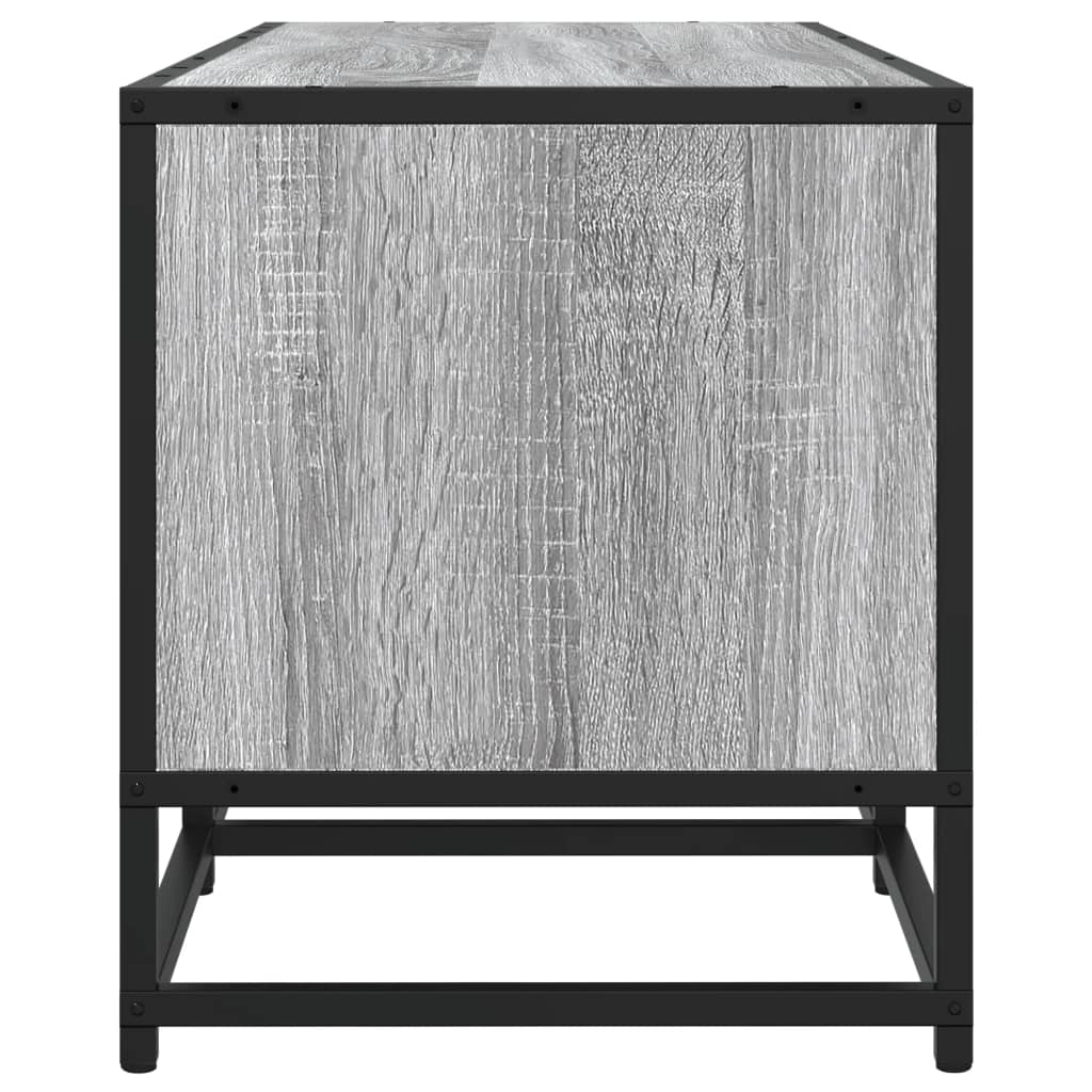 Industrial Wooden 70 Inch TV Tele Stand Unit Cabinet With 4 Doors & Open Storage