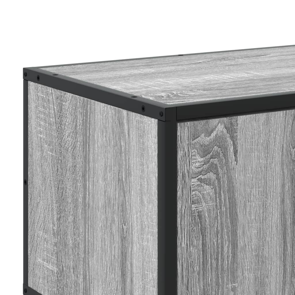 Industrial Wooden 70 Inch TV Tele Stand Unit Cabinet With 4 Doors & Open Storage