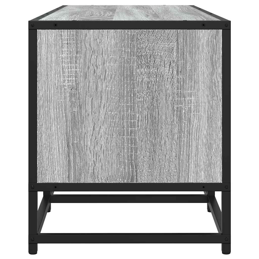 Industrial Wooden 82 Inch TV Tele Stand Unit Cabinet With Doors & Open Storage Shelf