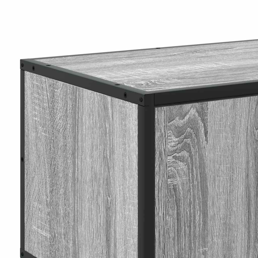 Industrial Wooden 82 Inch TV Tele Stand Unit Cabinet With Doors & Open Storage Shelf