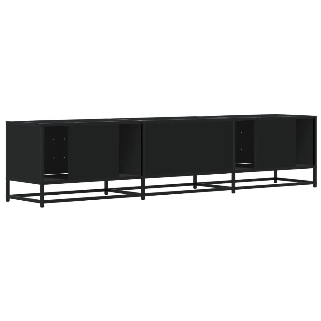 Industrial Wooden 70 Inch TV Tele Stand Unit Cabinet With 6 Doors Storage Compartments