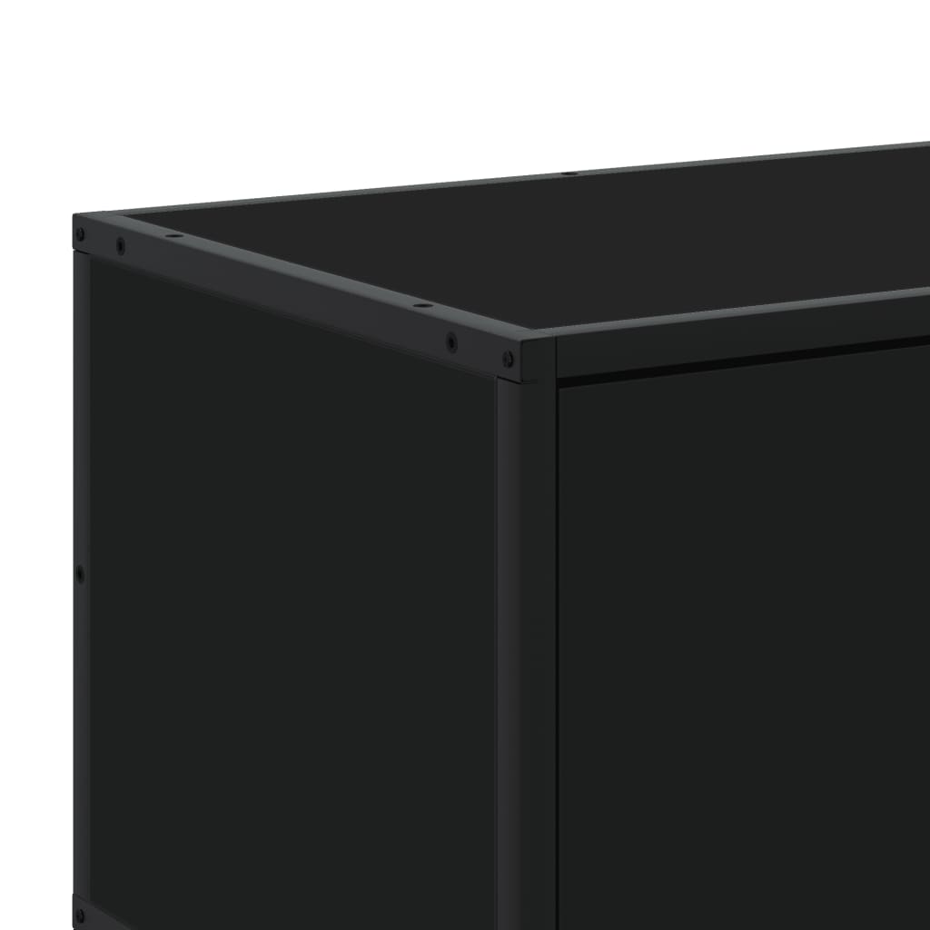 Industrial Wooden 70 Inch TV Tele Stand Unit Cabinet With 6 Doors Storage Compartments