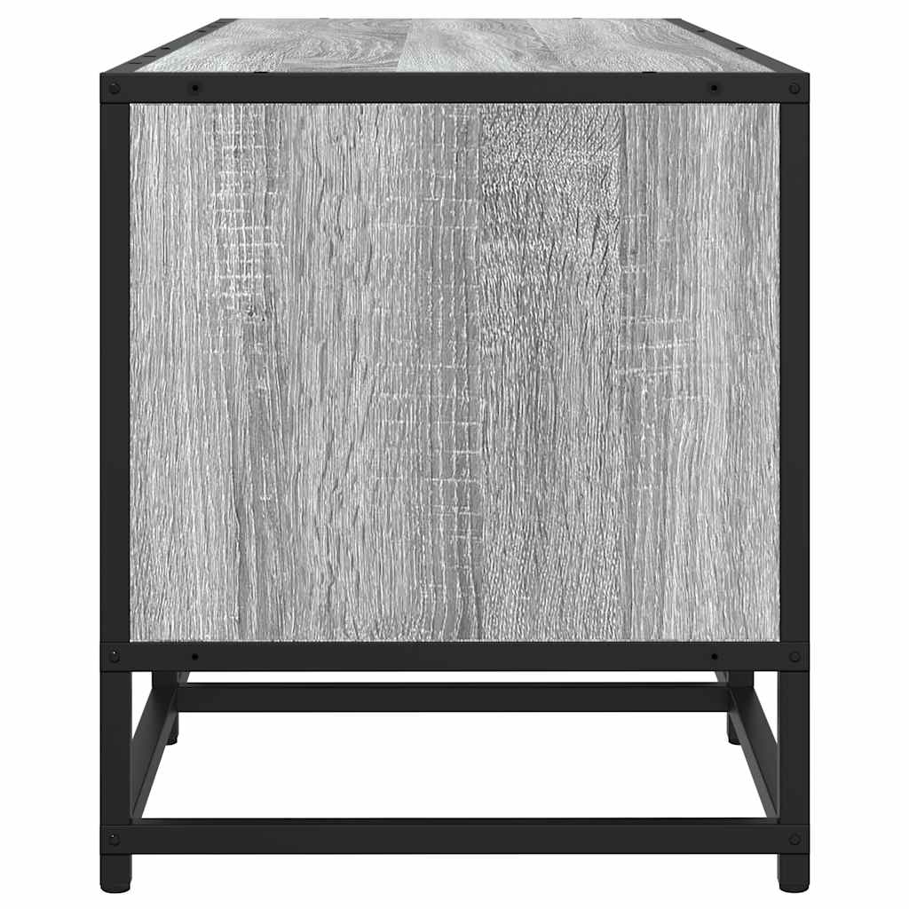 Industrial Wooden 95 Inch TV Tele Stand Unit Cabinet With 6 Storage Doors Compartments