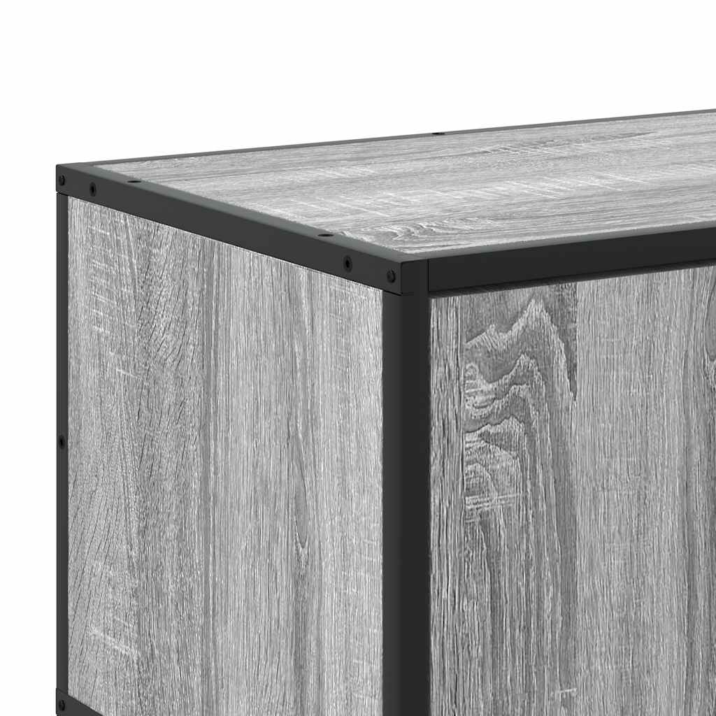 Industrial Wooden 95 Inch TV Tele Stand Unit Cabinet With 6 Storage Doors Compartments