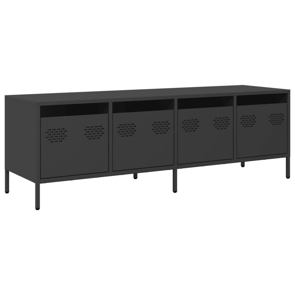 Industrial Steel 53 Inch TV Tele Stand Unit Cabinet With 4 Storage Drawers
