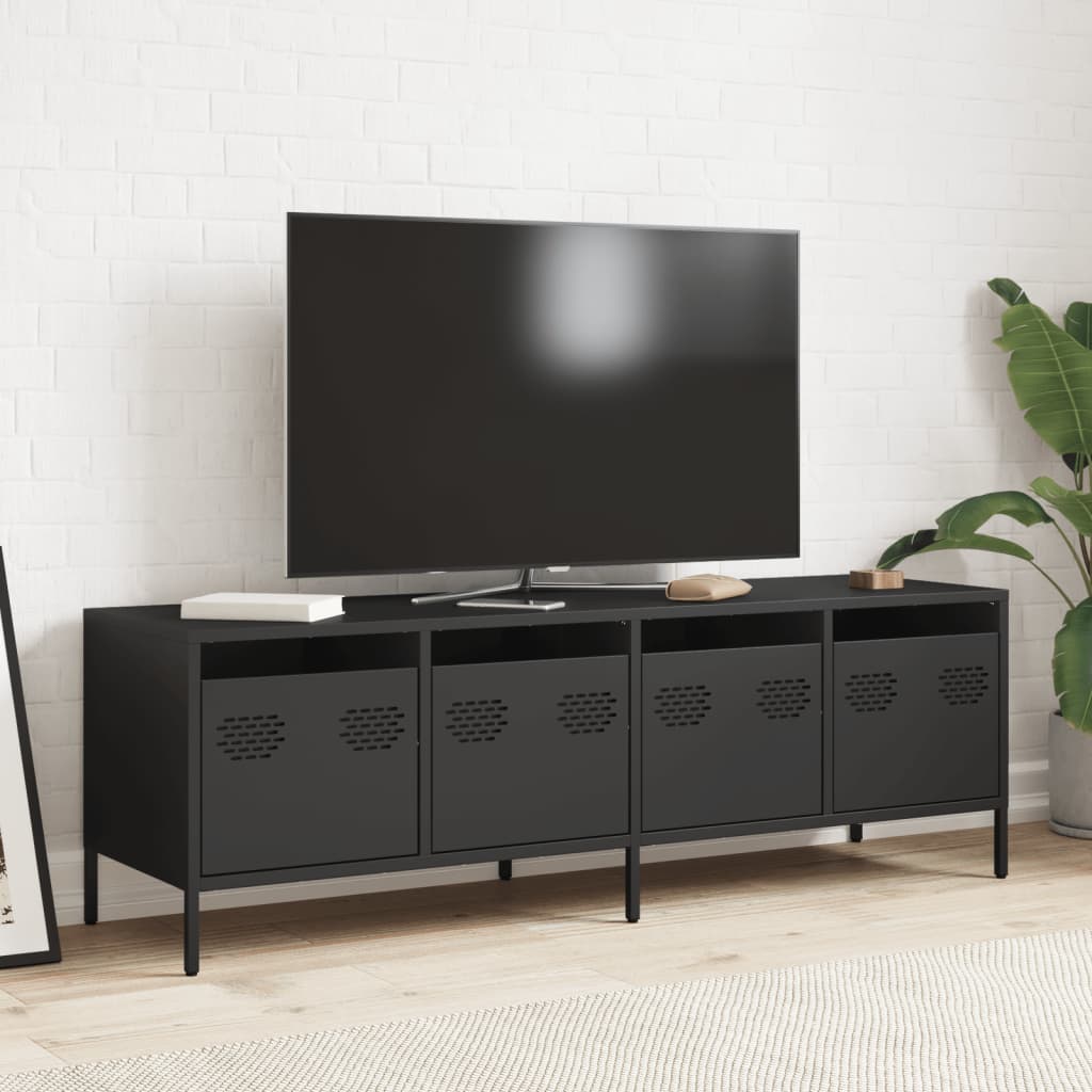 Industrial Steel 53 Inch TV Tele Stand Unit Cabinet With 4 Storage Drawers