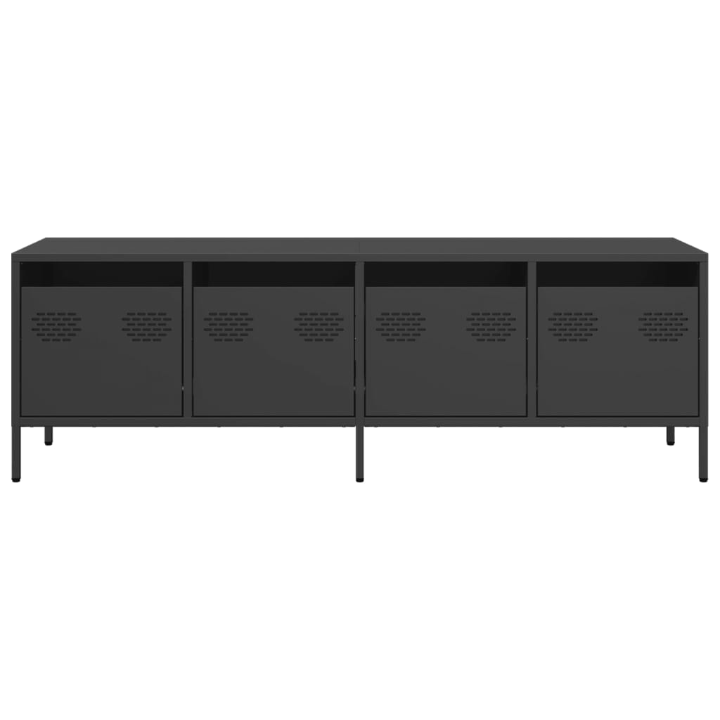 Industrial Steel 53 Inch TV Tele Stand Unit Cabinet With 4 Storage Drawers