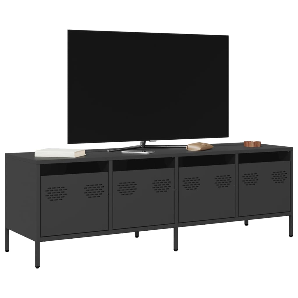 Industrial Steel 53 Inch TV Tele Stand Unit Cabinet With 4 Storage Drawers