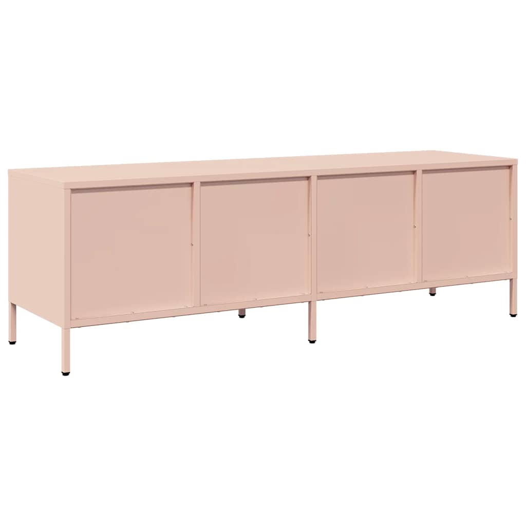 Industrial Steel 53 Inch TV Tele Stand Unit Cabinet With 4 Storage Drawers