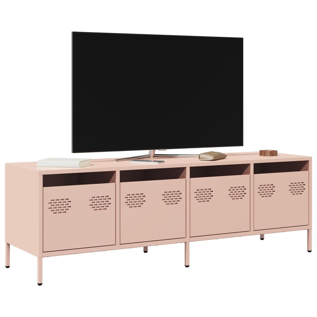 Industrial Steel 53 Inch TV Tele Stand Unit Cabinet With 4 Storage Drawers