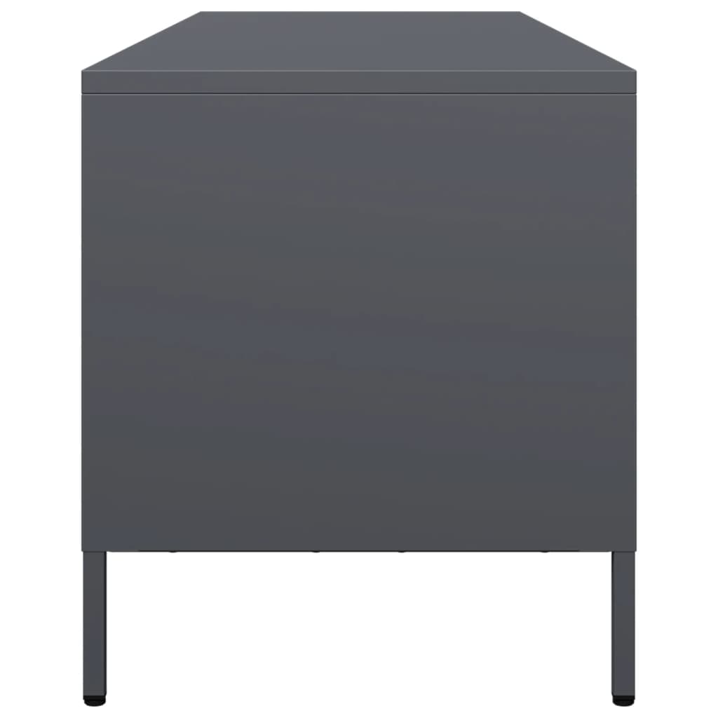 Industrial Steel 53 Inch TV Tele Stand Unit Cabinet With 4 Storage Drawers