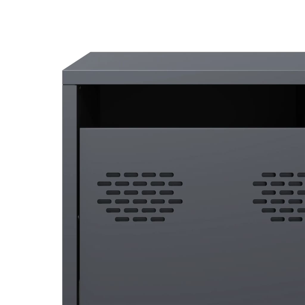 Industrial Steel 53 Inch TV Tele Stand Unit Cabinet With 4 Storage Drawers