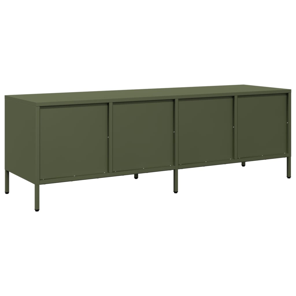Industrial Steel 53 Inch TV Tele Stand Unit Cabinet With 4 Storage Drawers