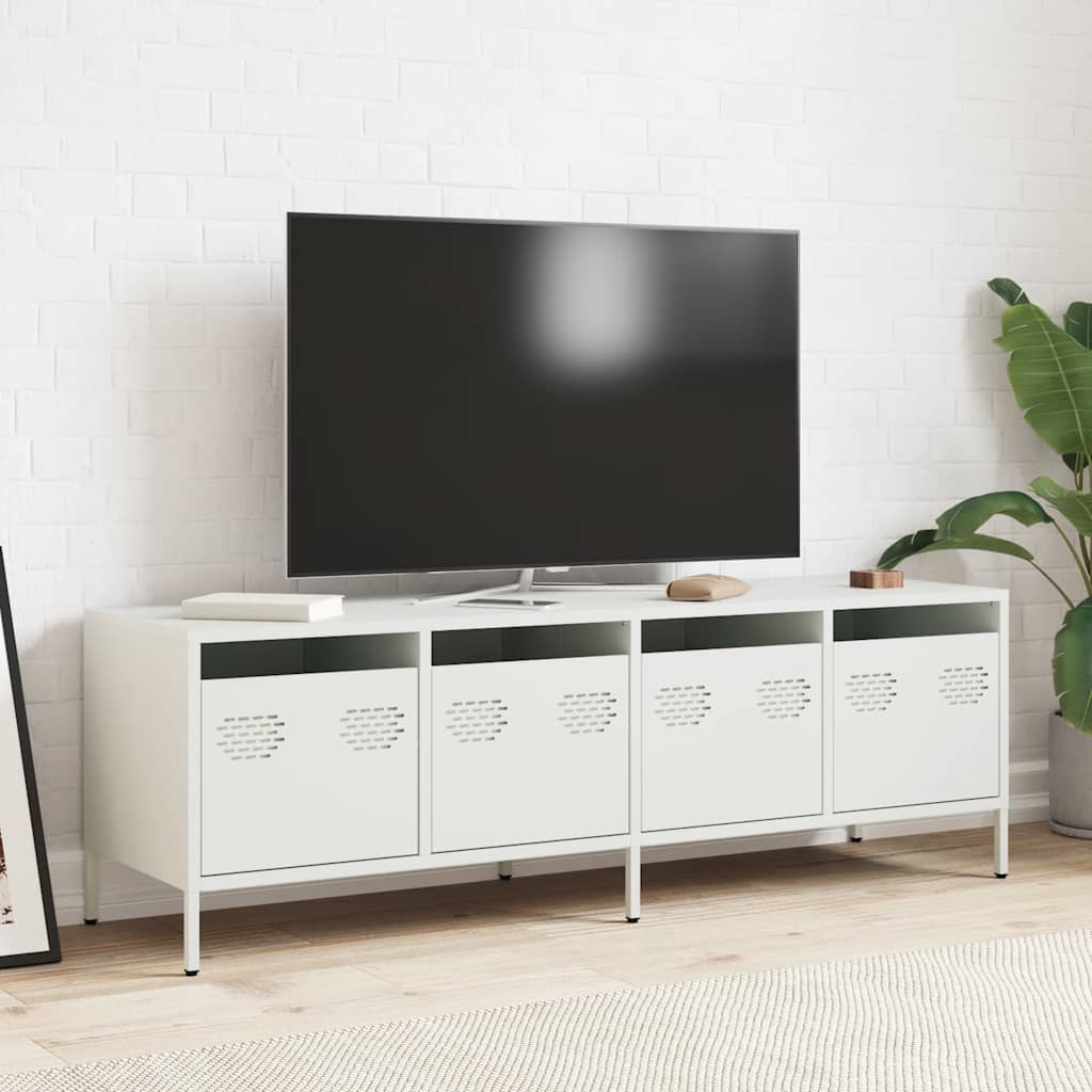 Industrial Steel 53 Inch TV Tele Stand Unit Cabinet With 4 Storage Drawers