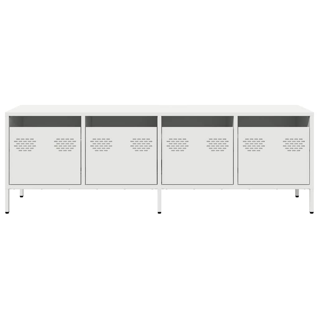 Industrial Steel 53 Inch TV Tele Stand Unit Cabinet With 4 Storage Drawers