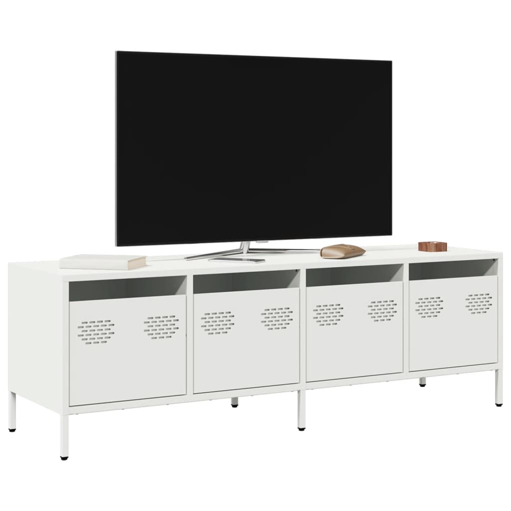 Industrial Steel 53 Inch TV Tele Stand Unit Cabinet With 4 Storage Drawers