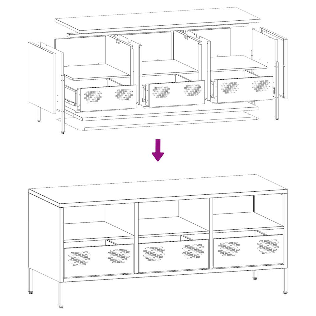 TV Cabinet Olive Green 101.5x39x43.5 cm Cold-rolled Steel