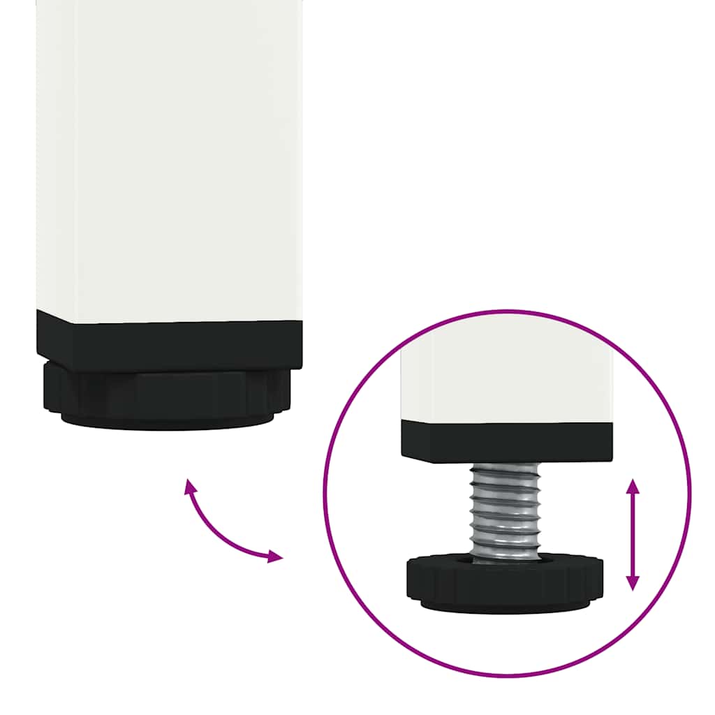 Industrial Steel 53 Inch TV Tele Stand Unit Cabinet With 2 Compartments & 2 Drawers