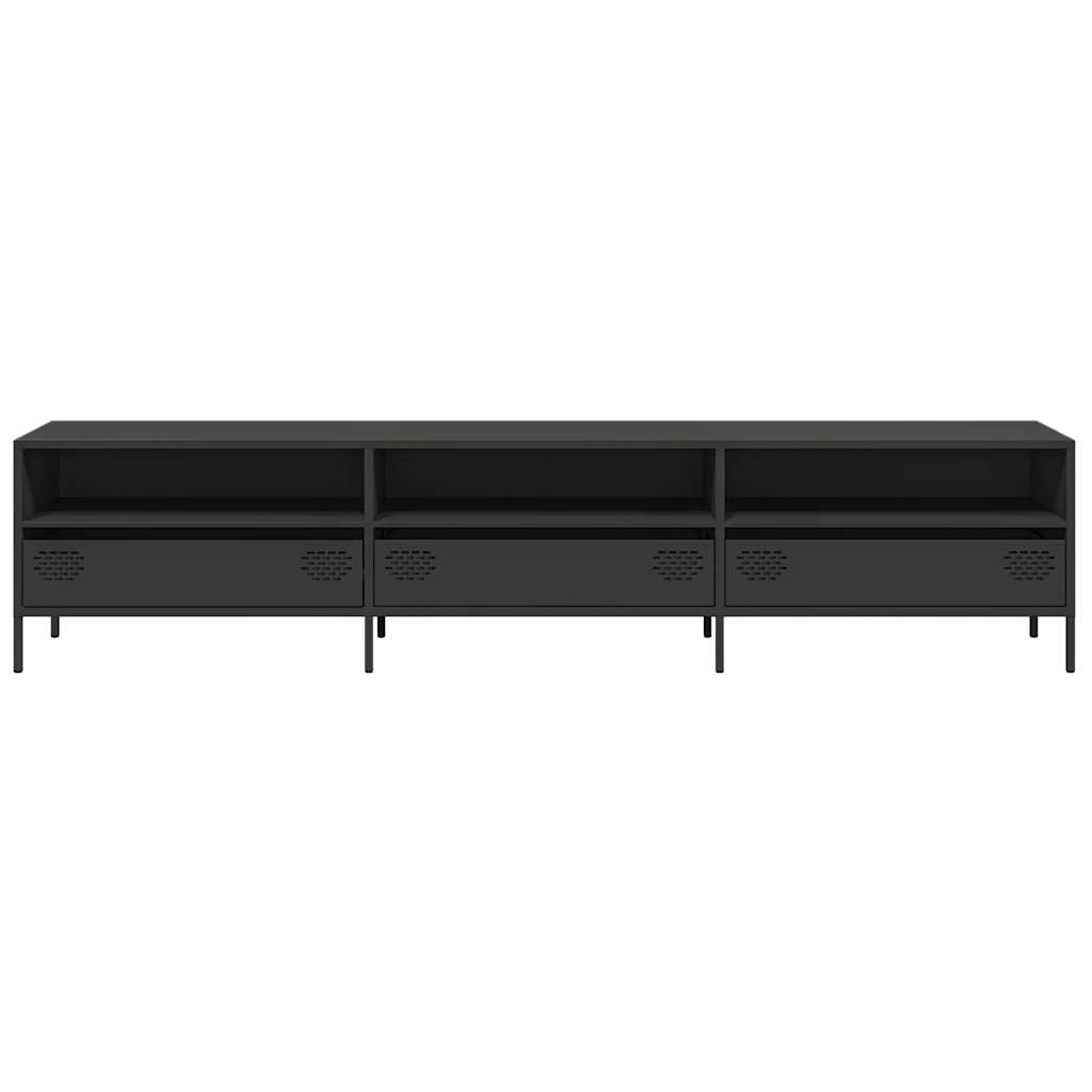 Industrial Steel 80 Inch TV Tele Stand Unit Cabinet With 3 Compartments & 3 Drawers