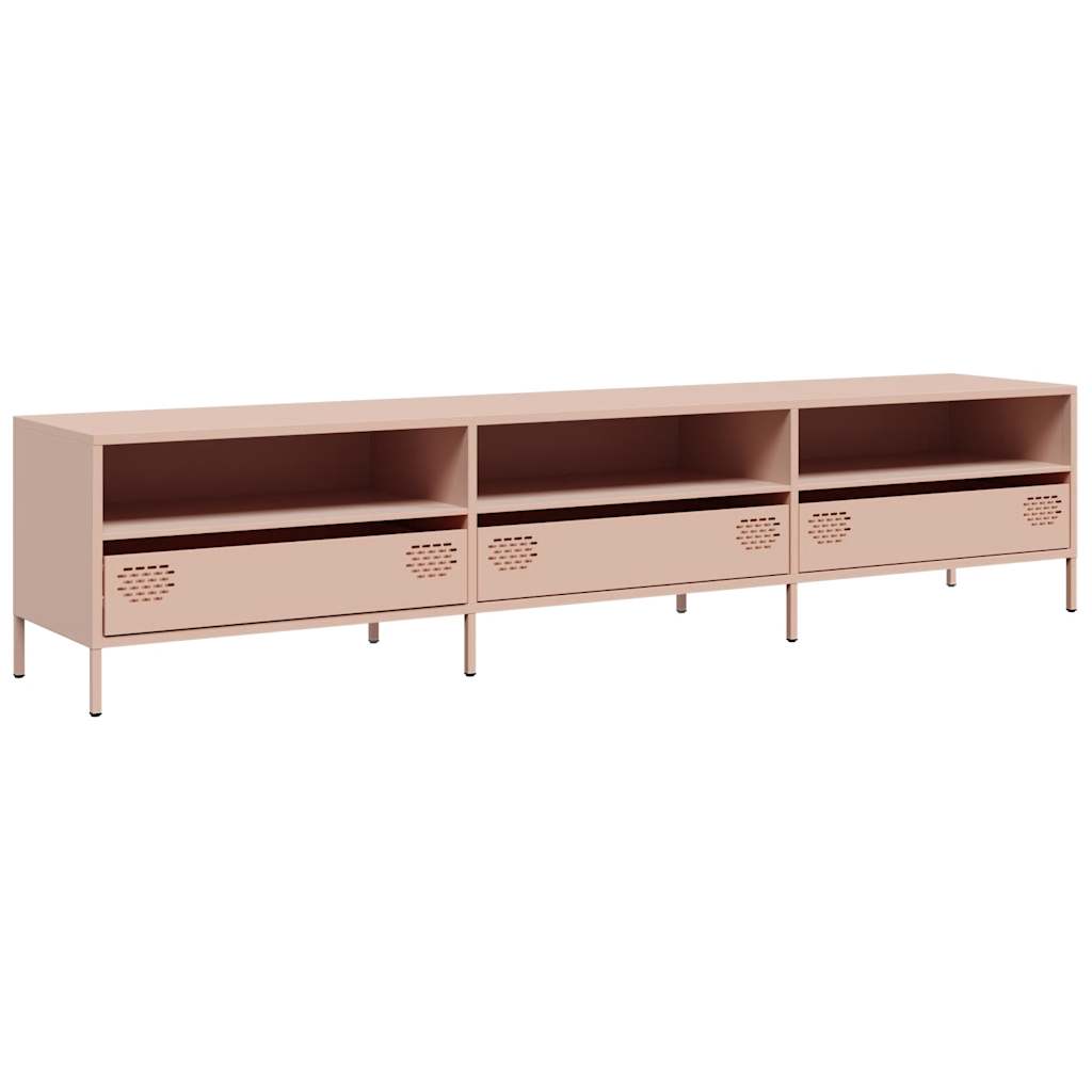 Industrial Steel 80 Inch TV Tele Stand Unit Cabinet With 3 Compartments & 3 Drawers