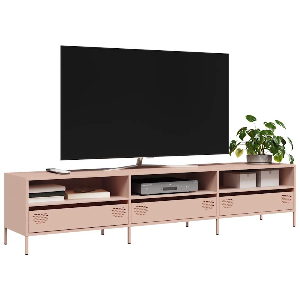 Industrial Steel 80 Inch TV Tele Stand Unit Cabinet With 3 Compartments & 3 Drawers