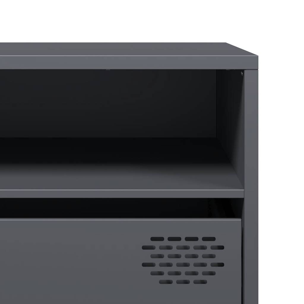 Industrial Steel 80 Inch TV Tele Stand Unit Cabinet With 3 Compartments & 3 Drawers