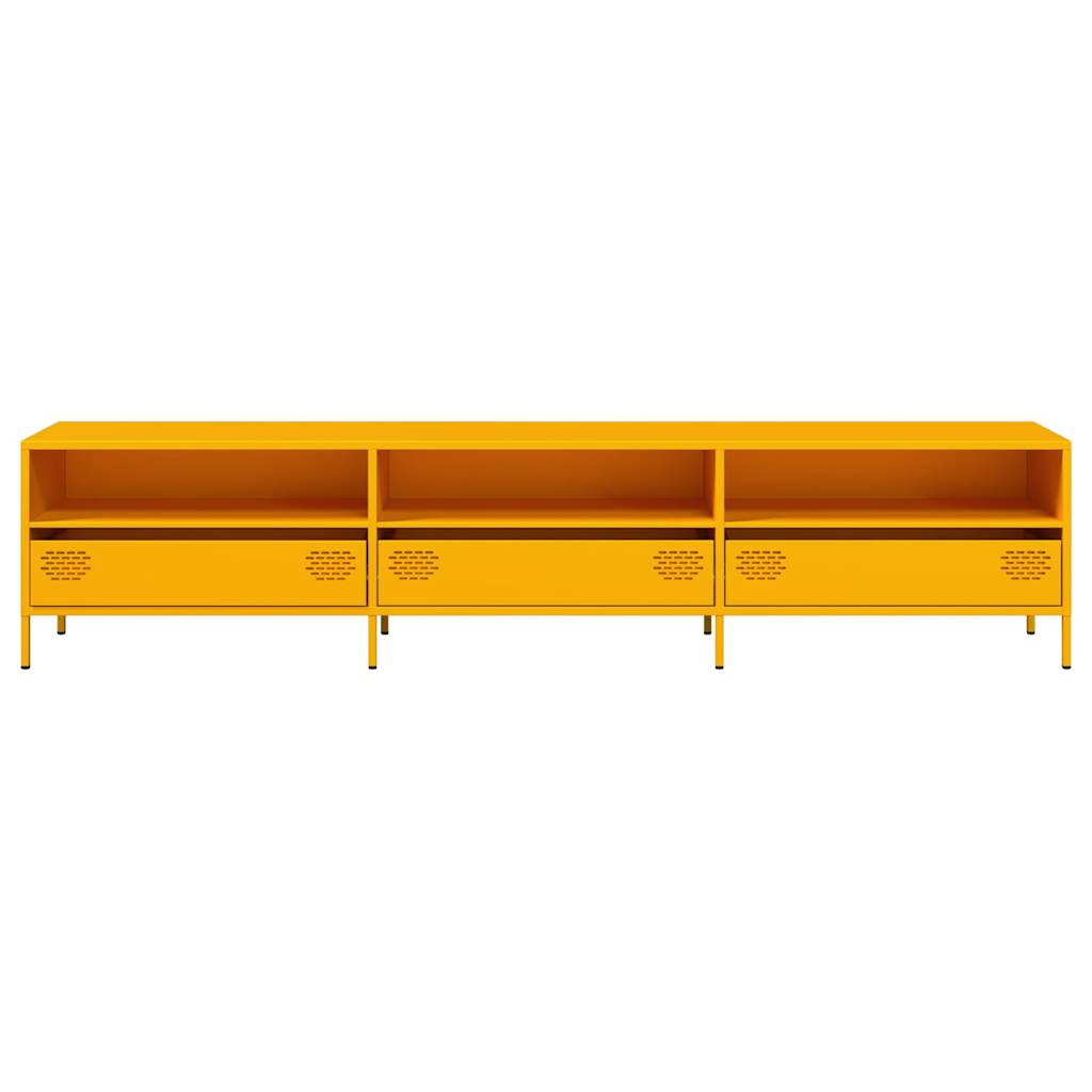 Industrial Steel 80 Inch TV Tele Stand Unit Cabinet With 3 Compartments & 3 Drawers