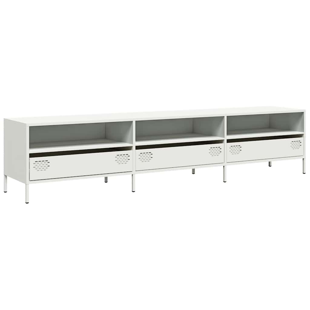 Industrial Steel 80 Inch TV Tele Stand Unit Cabinet With 3 Compartments & 3 Drawers