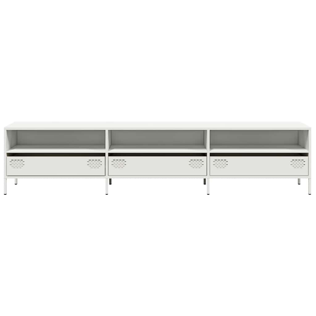 Industrial Steel 80 Inch TV Tele Stand Unit Cabinet With 3 Compartments & 3 Drawers
