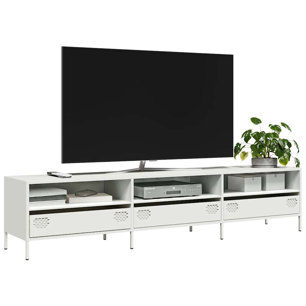Industrial Steel 80 Inch TV Tele Stand Unit Cabinet With 3 Compartments & 3 Drawers