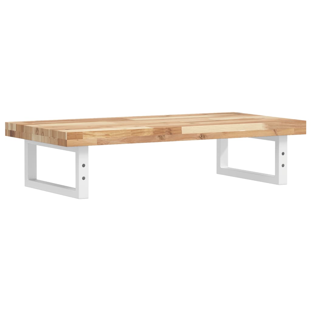 Basin Shelf Wall Mounted Steel and Solid Wood Acacia