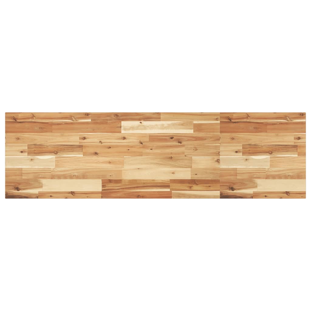 Basin Shelf Wall Mounted Steel and Solid Wood Acacia