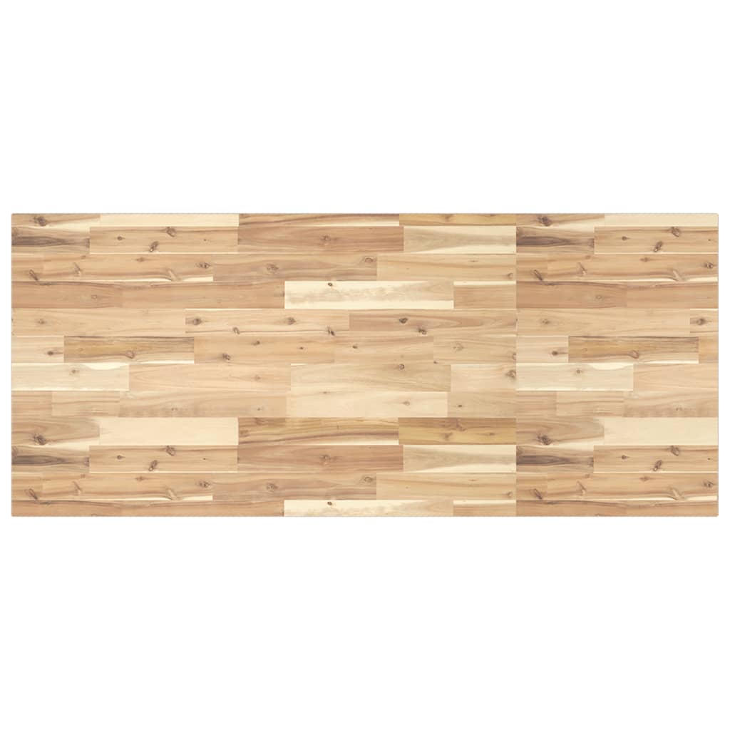 Basin Shelf Wall Mounted Steel and Solid Wood Acacia