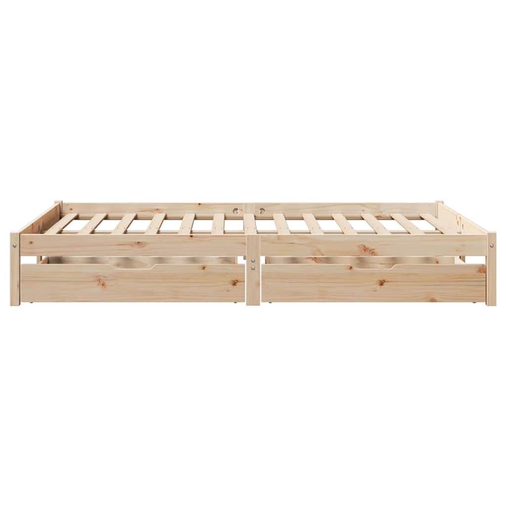 Bed Frame without Mattress 120x190 cm Small Double Solid Wood Pine