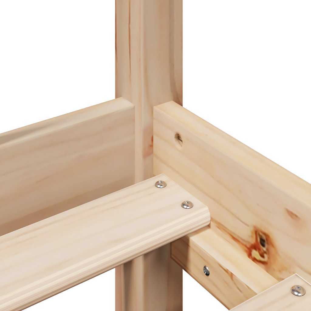 Bed Frame without Mattress 90x200 cm Solid Wood Pine