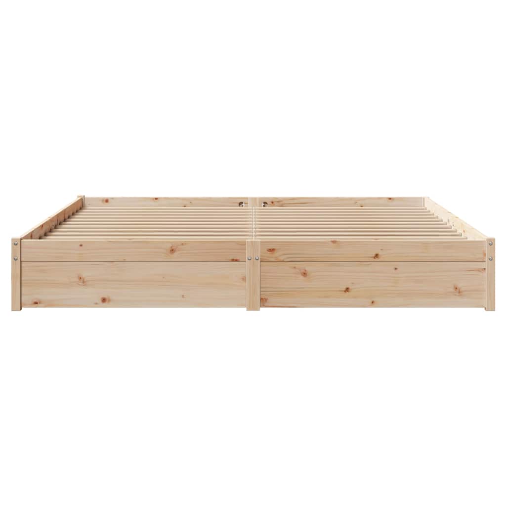 Bed Frame without Mattress 180x200 cm Super King Solid Wood Pine