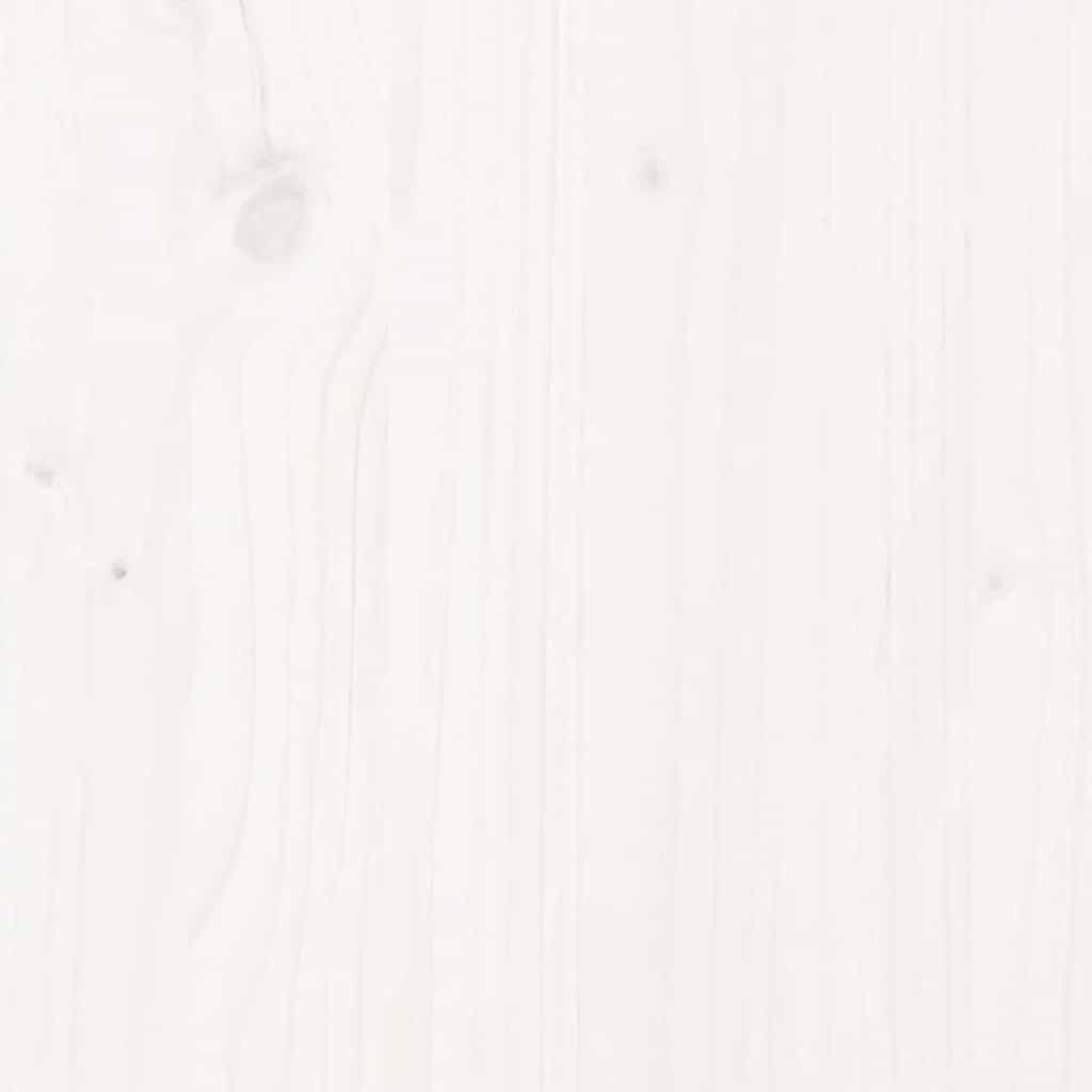 Bed Frame without Mattress White 100x200 cm Solid Wood Pine