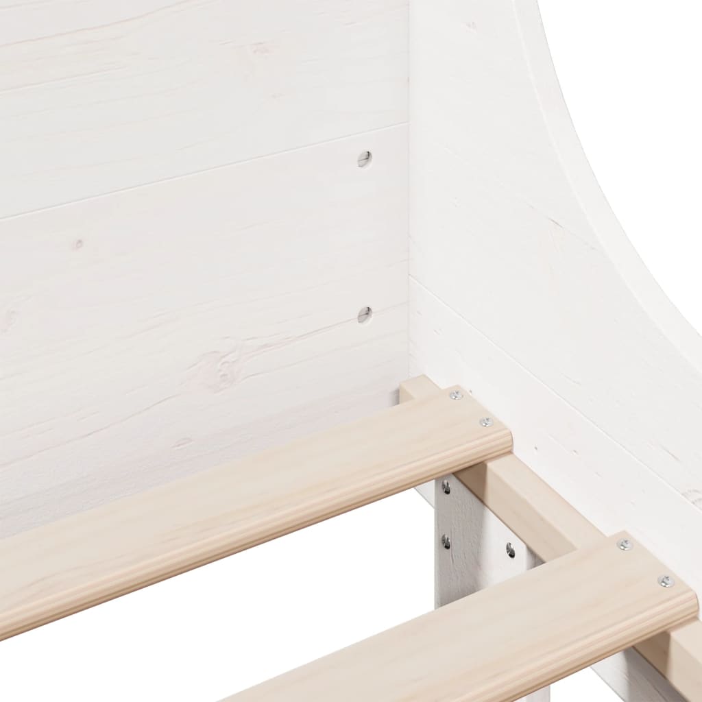Rustic Wooden Emperor Size 2m Bed Frame Base With Headboard