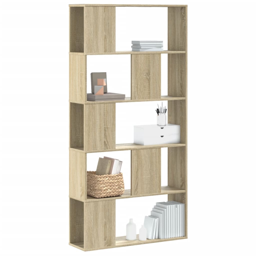 Modern Wooden 5-Tier Open Bookcase Book Storage Cabinet Unit Shelving Wood