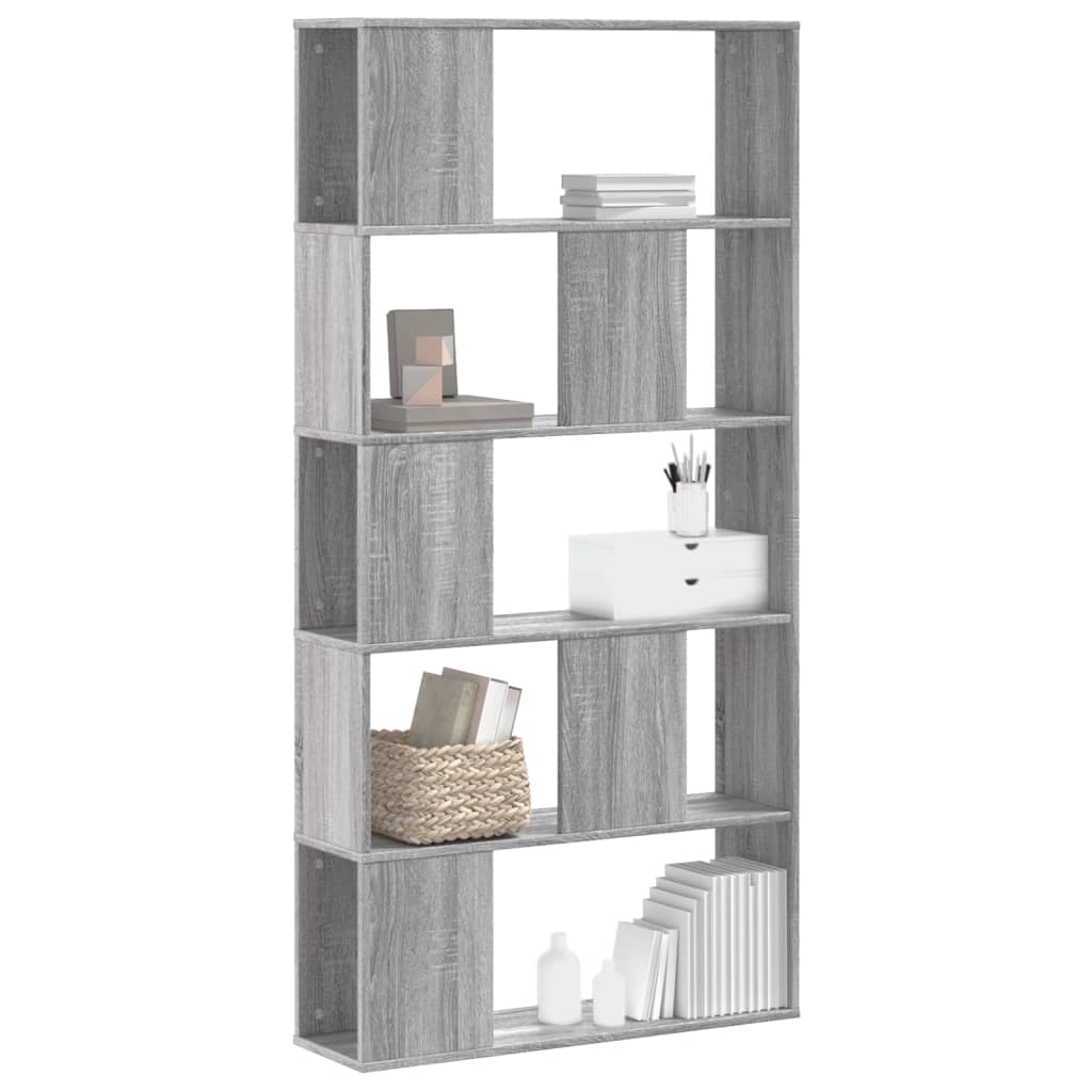 Modern Wooden 5-Tier Open Bookcase Book Storage Cabinet Unit Shelving Wood