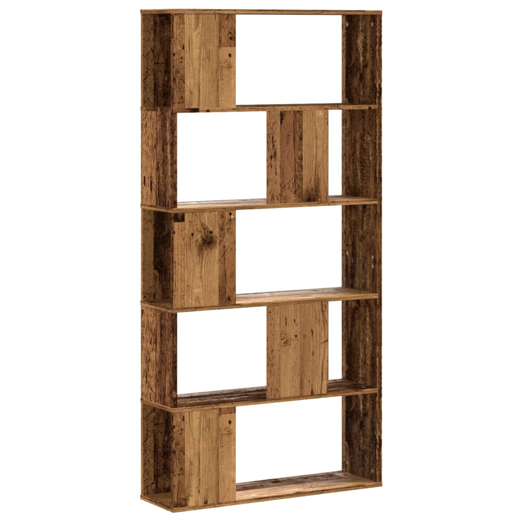 Modern Wooden 5-Tier Open Bookcase Book Storage Cabinet Unit Shelving Wood